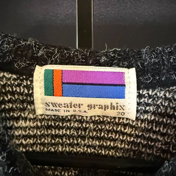 Sweater Graphix Vintage Acrylic Sweater - Picture 3 of 5